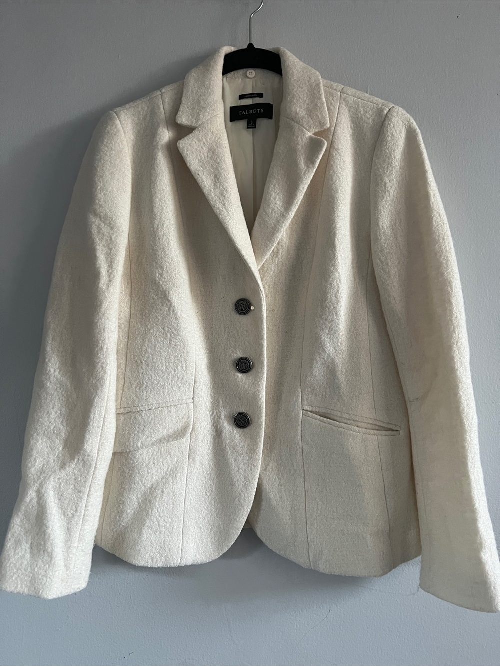 Talbots Classic SHETLAND WOOL BLAZER size 2 (fits 4)